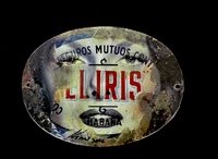 ”El Iris" series  (Jane Russell), mixed media on metal, 8x10.5"