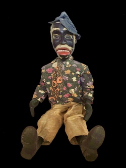 Mestre Sauba, "Benedito" Puppet, 1960's or older, articulated