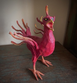 Saulo Moreno, Chicken (cartoneria, papier mache)